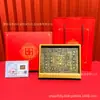 Pintura en relieve de cobre estilo chino de oro puro, adornos de tesoro de la fortuna para inauguraciones de negocios, exposiciones, eventos de compañía de seguros, recuerdos hechos a medida, venta al por mayor