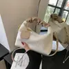Bolso de Mano Plisado a Rayas de Personalidad Única para Mujer Moda Versátil Bolso Cuadrado Pequeño 2023 Verano Bolso de Hombro Simple