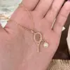 Xiaohongshu Lançamento Super Brilhante Totalmente Cravejado com Diamantes Raquete de Tênis Europeia e Americana Pingente de Colar Super Brilhante com Diamante Rosa Feminino Luxo Leve Toque de Alto Padrão Atacado