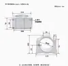 Enlace Maquinaria CNC para Carpintería Accesorios para Máquina de Grabado Base para Motor de Husillo de Aleación de Aluminio Soporte Fijo de Sujeción