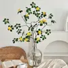 Nova Folhagem Artificial Verde Inspirada no Zen Estilo Chinês com Folhas de Lótus e Cipós, Folhas Verdes, Plantas Pendentes em Forma de Sino, Arranjos de Plantas Estilo Floresta, Exposições Decorativas de Flores