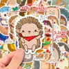 Precio Fijo50 Piezas de Pegatinas de Erizo Grises Importadas Directamente del Extranjero, Pegatinas de Animales Lindos de Dibujos Animados Creativos para Clase de Entrenamiento