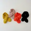 Bufanda Infantil Otoño e Invierno Estilo Coreano Color Caramelo Bufanda para Cuello para Hombres y Mujeres Bebé Caliente Bufanda de Lana Tejida Cruzada para el Cuello