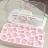 Molde para Cubitos de Hielo Hello Kitty Caja de Almacenamiento de Hielo Tipo Prensa de Silicona Molde para Cubitos de Hielo con Forma Linda Sanrio