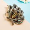 Nova Broche Borboleta Grande Europeu e Americano Transfronteiriço Retrô Cravejado com Diamantes Fivela de Toalha de Seda Moda Cristal Cravejado com Diamantes Acessórios de Corsage