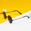Gafas de sol redondas vintage para niños, película de color, espejo redondo de príncipe, moderno, puesto de gafas de sol para niños y adultos, gafas para niños