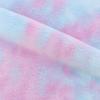 Elástico de Cabelo Coelho Pequeno Tie-Dye Flanela Imitação de Pelo de Coelho Tecido Gradiente Arco-Íris Flanela Colorido Brinquedo Tecido Saco de Cor Mágica