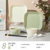 Tigela e prato de cerâmica anti-escaldante sob o esmalte estilo creme, conjunto de louças para casa nova, luz de luxo para inauguração de casa