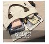 Bolsa Tote de Grande Capacidade, Bolsa para Deslocamento, Bolsa Satchel de Ombro de Lona, Bolsa Feminina, Cor Pura, Estilo Simples Transfronteiriço, Bolsa Estudantil para Aulas Particulares