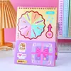Livro Grande Quebra-Cabeça Cena Jogo Livro de Adesivos Crianças Meninas DIY Feito à Mão Brinquedos Educativos Livro Silencioso Divertido