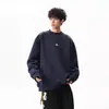 Sudadera con Cuello Redondo Estampada Desestructurada de Estilo Americano de Alta Resistencia para Hombres y Mujeres, Nueva Tendencia Otoño e Invierno Marca Holgada Casual Chaqueta Superior para Parejas