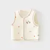Chaleco Cálido para Bebé Otoño e Invierno Chaleco Acolchado para Bebé Chaleco Chaleco para Niños Top de Protección para el Vientre de Algodón Puro para Recién Nacido