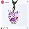 Llavero de Patinaje sobre Hielo Sanrio Estilo Japonés, Colgante Doble Transparente de Acrílico, Lindo Accesorio de Llavero para Mochila de Dibujos Animados