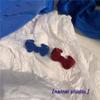 Anel de Laço Aberto com Flocagem Anel de Veludo para Menina Anel de Dedo Klein Blue com Flocagem Anel de Dedo de Comida