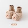 Sapatos para Bebês e Crianças Pequenas para Outono e Inverno, Acolchoados e Forrados com Lã, Design de Desenho Animado, Bonitos e Confortáveis, Sola Macia, Novo Estilo, Sapatos e Meias Quentes e à Prova de Frio