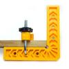 Yunbei Carpintería Regla de Posicionamiento en Ángulo Recto 3 pulgadas 6 pulgadas Regla de Ángulo Recto en Forma de L Regla Triangular de Plástico Regla Giratoria Regla de Marcado Soporte