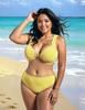 Venta directa de fábrica de traje de baño bikini talla grande para mujer, dos piezas, moda, comercio exterior transfronterizo, trajes de baño.