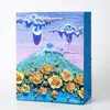 Bolsa de Regalo de Pintura al Óleo Creativa, Bolso Tote Artístico de Nuevo Estilo, Exquisito Empaque de Ramo para Vacaciones y Cumpleaños, Bolsa de Papel para Regalo