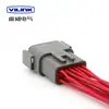 Conector de coche Dechi de 2/3/4/6/8/12 pines serie DTM arnés de cableado conector impermeable enchufe macho y hembra