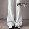 Calça de Moletom Flare Feminina 2026 Novo Estilo Primavera Outono Inverno Lã de Carneiro Cintura Alta Modeladora Flare Esportiva Longa