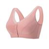 Ropa interior para mujeres de mediana edad y mayores, Sujetador tipo chaleco de algodón con cierre frontal, Talla grande, Estilo delgado para personas mayores