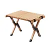 Mesa plegable y silla para exteriores de fábrica, combinación de mesa de rollo de huevo de haya, mesa de picnic para camping, silla Kermit portátil
