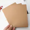 Cartão dobrável em branco pintado à mão com grafite papel kraft espesso branco preto cartão de felicitações dobrável cartão de palavras simples cartão de presente