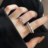 Anillo de circón simple de amor suave de alta calidad con diseño de nicho, exquisito anillo de dedo personalizado de moda de celebridades de Internet coreanas