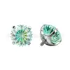 Jiangtai F136 Titanio Fondo Redondo Borde Dentado Rueda de la Fortuna Arete para Oreja Labret Cuerpo de Aleación de Titanio G23 Joyería para Piercing Stud para Hueso de la Oreja