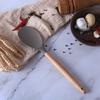 Suministros de Cocina Mango de Madera Sartén Antiadherente Espátula de Silicona Juego de 11 Piezas Marrón con Juego de Cubeta de Almacenamiento Diseño Anti-Escaldado