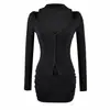 Ins venta al por mayor transfronteriza estilo deseo puro conjunto coreano de dos piezas falda, falda bodycon favorecedora de figura de personaje de manga coreana con top de manga larga