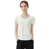 Camiseta de Manga Corta para Mujer Lyocell Tencel Cuello Redondo Primavera y Verano Ropa Interior Talla Grande Adelgazante Fresca Antibacteriana Camiseta Base