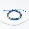 Pulsera apilable multicolor de estilo europeo y americano de 7 mm para otoño e invierno con un toque de tela de terciopelo dorado, estilo redondo grueso, producto terminado