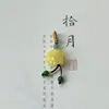 Jade Natural, Calcedonia, Cera de Abeja Colgante Pequeño Pulsera DIY Pulsera de Amuletos Pequeños Accesorio Joyería Hecha a Mano Transmisión en Vivo