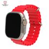 Correa de silicona con doble hebilla oficial para Apple Watch8 Ultra Watch Apple Ocean