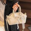 2026 Bolso Cruzado Dulce Estilo Coreano Nuevo Bolso de Mano Versátil para el Trabajo Rosa Primavera Moda Fresca Bolso de Mujer