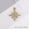 Colgante de Accesorios de Copo de Nieve Transfronterizo con Diamante Colgante Simple Estilo Europeo y Americano Aleación Accesorios DIY Accesorios Llavero de Ropa