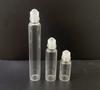 Botella Roller Marrón de 3ml para Perfume de Aceite Esencial, Botella Vacía de 5ml 10ml para Sub-Embote, Botella Roller Color Té