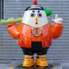Escultura IP luminosa de PRFV personalizada mascote de grande empresa figura de desenho animado fábrica de origem instalação no local