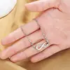 Moda Europea y Americana Joyería de Cobre Blanco Figura de Infinito Amor Pulsera de Ocho para Mujer, Diseño de Nicho Estilo Ins, Pulsera de Personalidad Ajustable