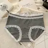Calcinha Feminina de Algodão Puro Cintura Média, Confortável e Respirável, Design Simples Estilo Japonês, Antibacteriana 10A, Forro 100% Algodão, Calcinha Feminina