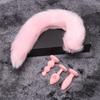 Plug Anal de Cauda Parafuso Removível Co Produtos Sexy para Adultos Plug Anal de Cauda Masturbação Plug Anal Serigrafado