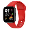 Para Pulseira De Arroz Vermelho 3 Pulseira De Relógio Xiaomi Redmi Watch3 Pulseira Redmi Watch3 Pulseira De Silicone