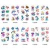 Adesivo de Tatuagem de Animal Marinho Novo Desenho Animado Infantil Descartável Simulação Aquarela Biológico Marinho Adesivo de Tatuagem Temporária