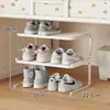 Estante divisorio para zapatero, estante divisorio para zapatero, armario divisorio de dormitorio, estante de almacenamiento de doble capa, solución de almacenamiento de zapatos