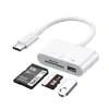 Leitor de cartão OTG universal transfronteiriço tipo-c transferência disco U externo cartão TF câmera cartão SD telefone celular computador três-em-um