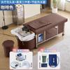 Cama de xampu para terapia de cabeça Medicina tradicional chinesa Circulação de água Descarga Fumigação Beleza Lavagem facial Simulador 4D Massagem Cinto Aquecedor de água