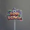 Estilo Transfronterizo Ins Impresión Colorida Decoración de Pastel de Halloween Fantasma Murciélago Decoración de Fiesta de Halloween Suministros para Fiestas
