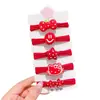 Cuerda para el pelo Roja de Año Nuevo Ankora para Niños Niñas Lazo para el Pelo Lindo Goma Elástica Lazo para el Pelo Cuerda para el Pelo de Niñas Diadema