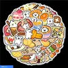 100 Desenhos de Linha de Filhotes Fofos e de Alto Valor e Comida, Impermeável Alta Definição Adesivos para Estojo de Celular de Mesa de Computador